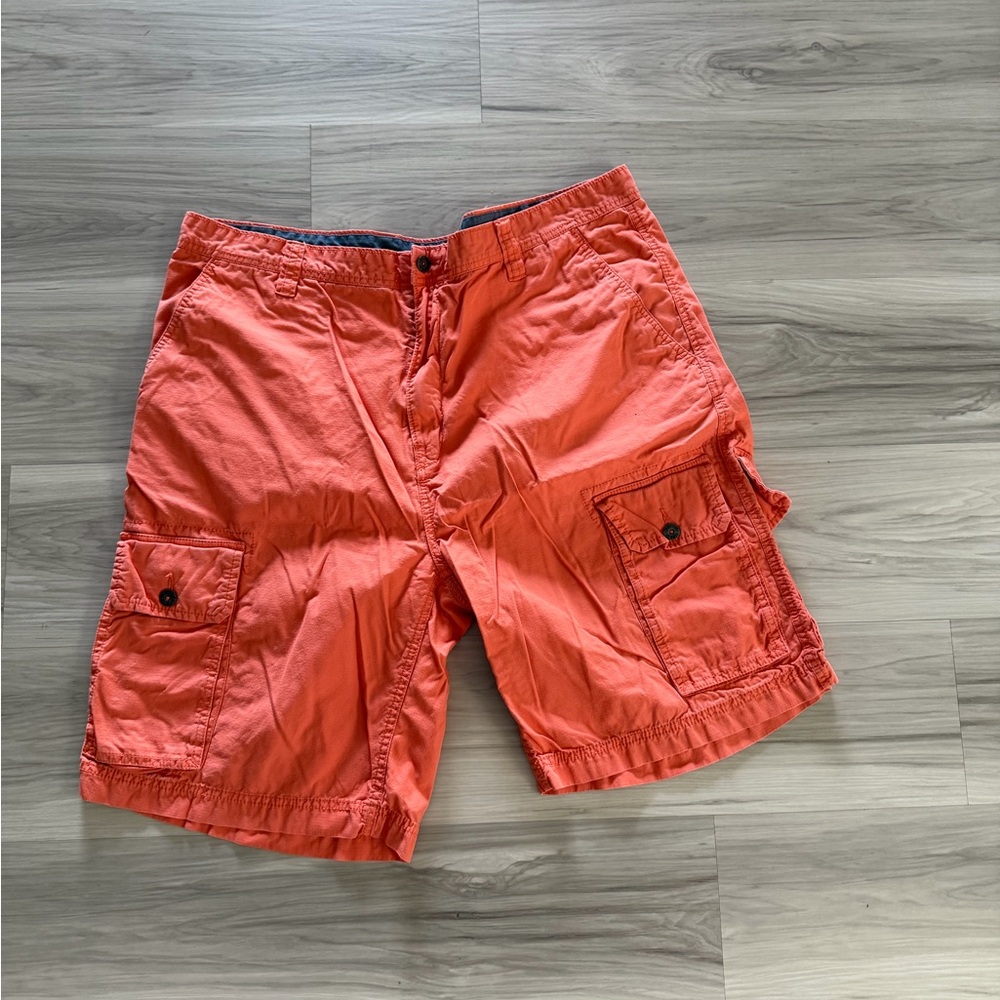 Nautica Men's Orange Cargo Shorts